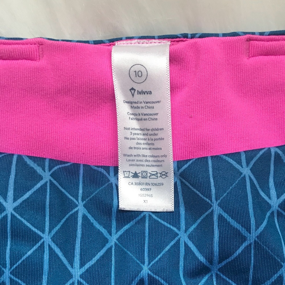 Blue Ivivva Rythmic Tights - Picture 4 of 5